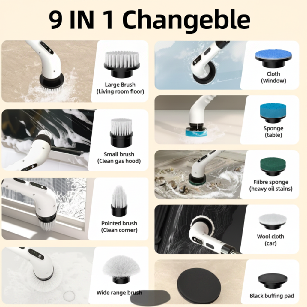 9-in-1 Changeable Heads